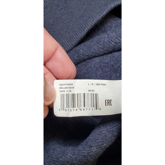 Quiksilver Sz L The Mountain And The Wave Men's Performance Hoodie Blue Ca1-3 - Picture 6 of 8